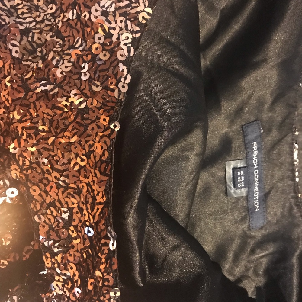 French Connection Gold Sequin Dress! - Picture 6 of 7